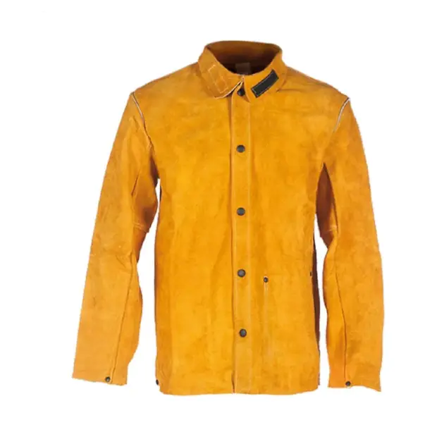 Chaqueta de Cuero para Soldar Serraje Vacuno