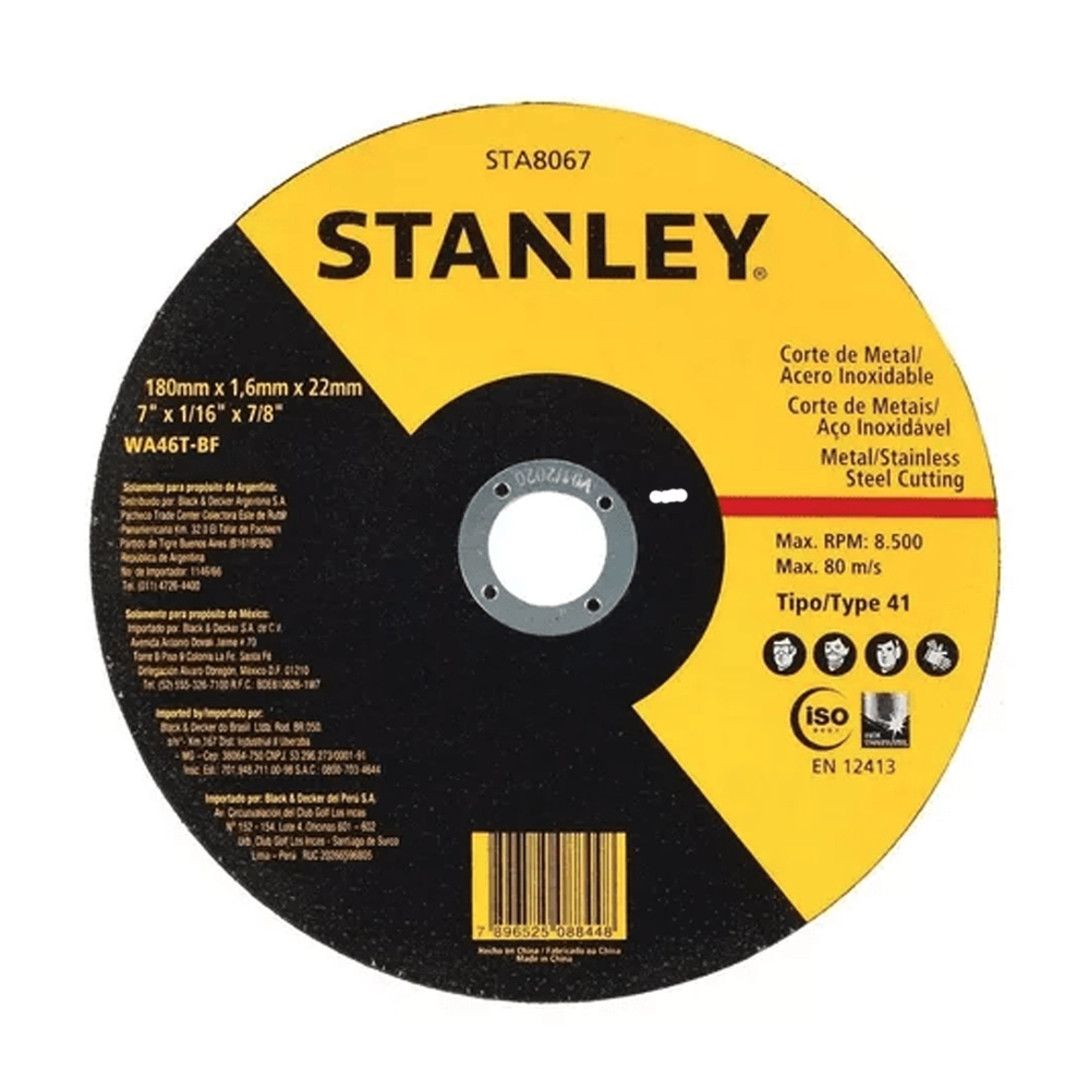 Disco de Corte Stanley STA8067 7 pulg