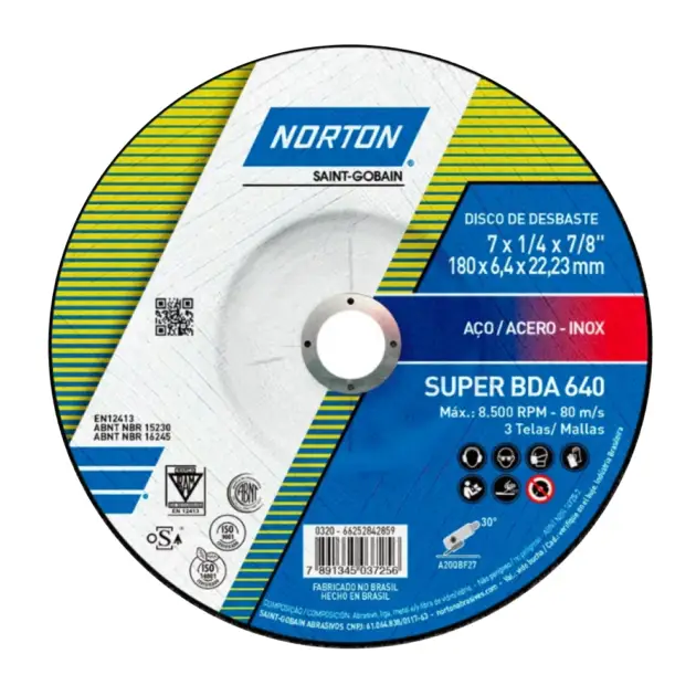 Disco de Desbaste Super BDA 640 Norton 7 pulg