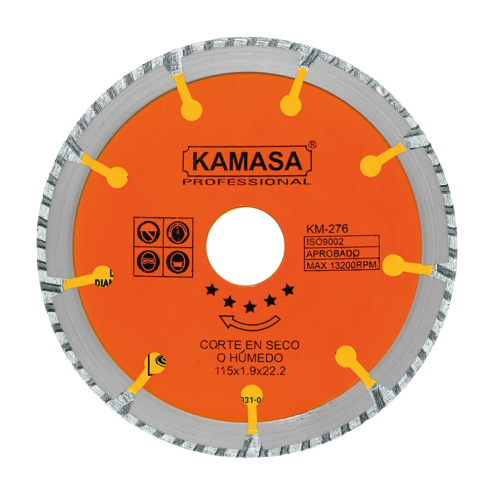 Disco Diamantado 115mm Naranja Kamasa