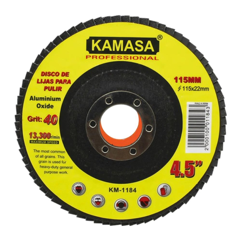 Disco Lija para Pulir P40 Kamasa 115mm