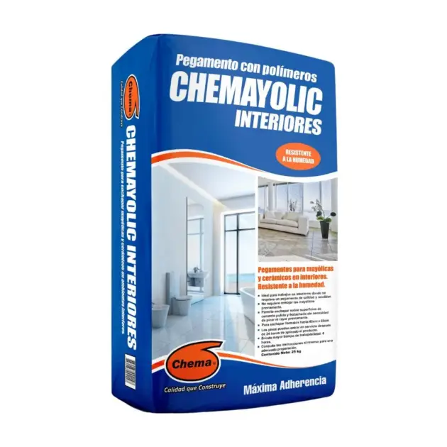 Pegamento Chemayolic para Interiores 25kg