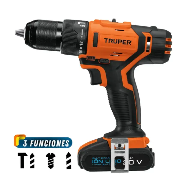 Taladro Percutor Inalámbrico Truper 20V