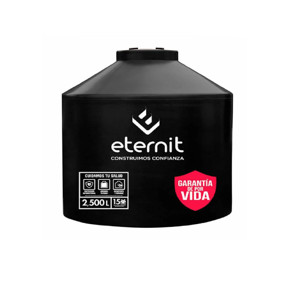 Tanque Industrial Estándar Negro 2500L Eternit