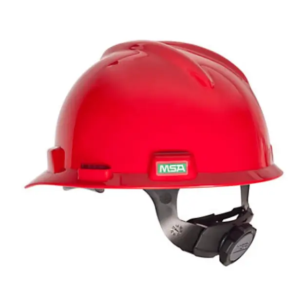 Casco V-Gard Rojo con Suspensión MSA