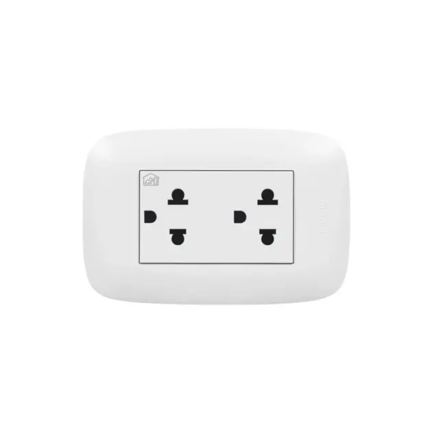 Toma Duplex 2P Policarbonato