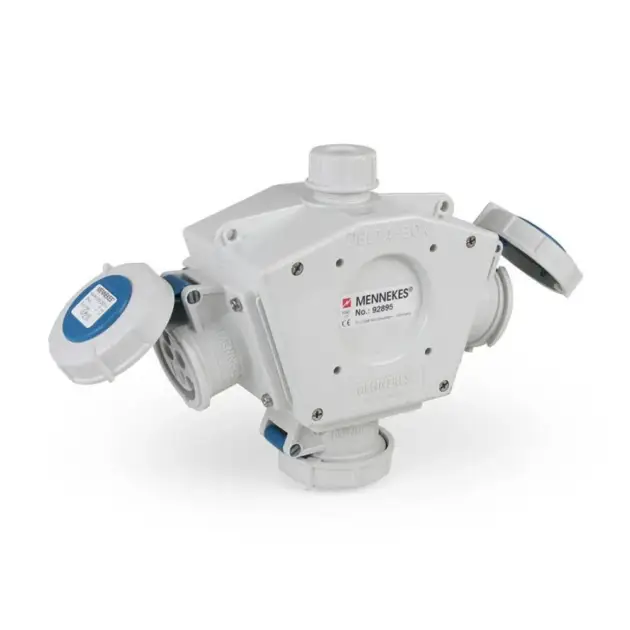 Toma Triple Aéreo Deltabox 16A (Pulpo) - Mennekes